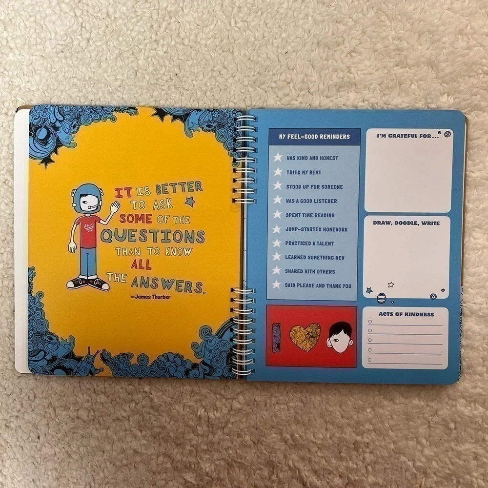 ☀️2/$14 Wonder School Planner A Week-at-a-Glance Kids' Planner w/Stickers Diary